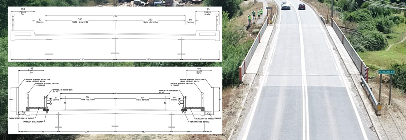 Estudio de Ingeniería para Diseño de Reparación de Puentes Definitivos, Región del Biobío