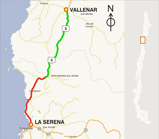 Consultoría para el Proyecto de Ingeniería de Detalle Proyecto Vial y Otros Proyectos "Concesión Ruta 5 Norte, Tramo: La Serena-Vallenar“.